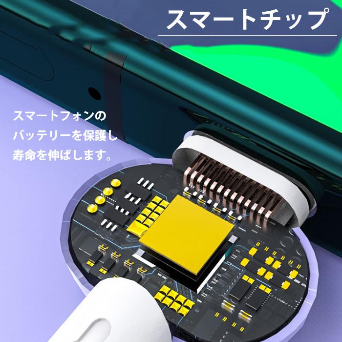 iPhoneケーブル Type-Cケーブル Micro USBケーブル 3in1充電ケーブル
