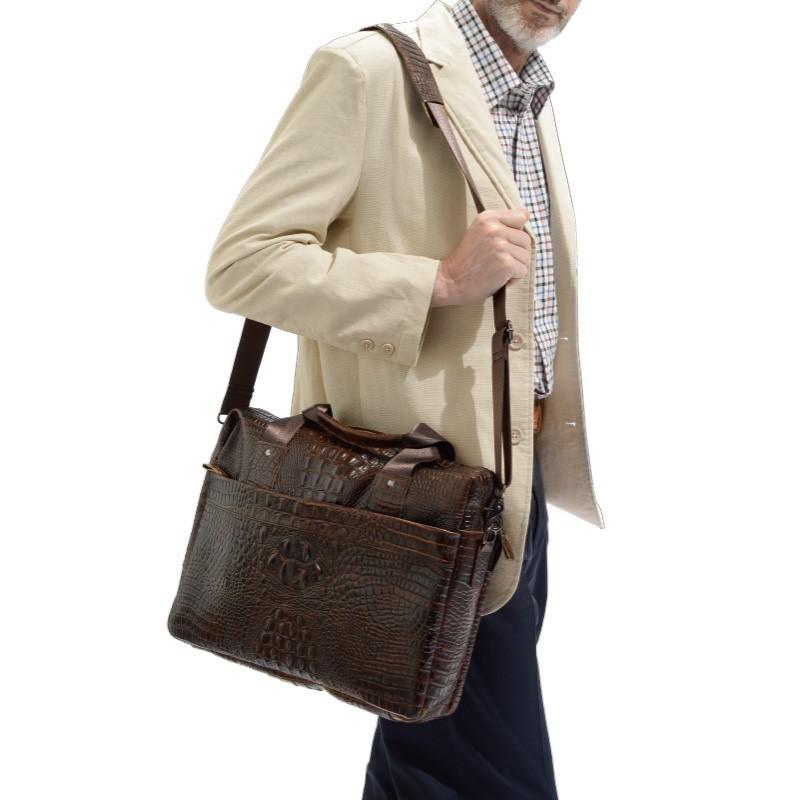 A4対応クロコダイル型押し 2WAYバッグ - ダンディクラブ : ダンディ