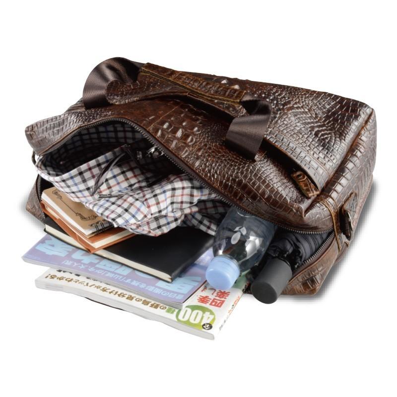 A4対応クロコダイル型押し 2WAYバッグ - ダンディクラブ : ダンディ