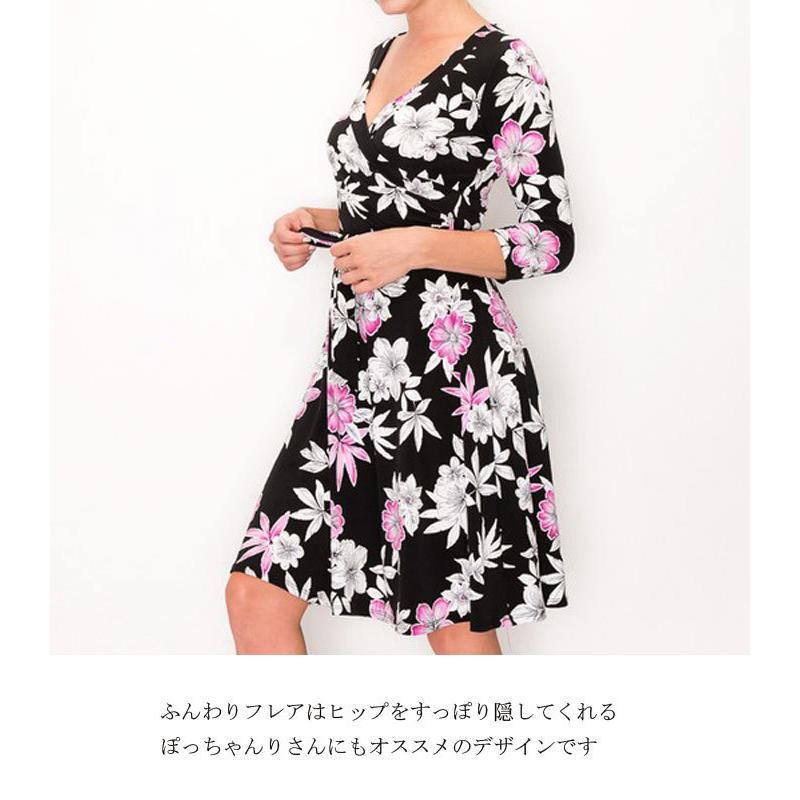 ピンク立体フラワー カシュクールワンピース Lａインポート 発泡プリントプリムラフラワーカシュクールフレアワンピース Op 5502 Laインポートdangan Girls 通販 Yahoo ショッピング