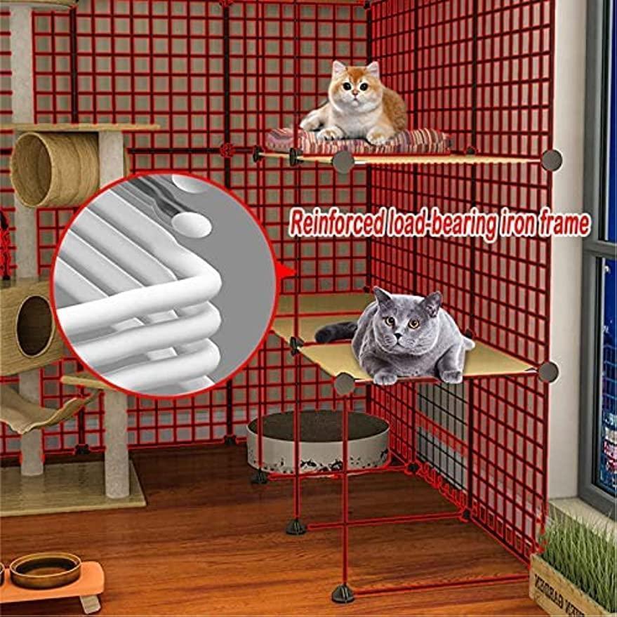 猫ケージ キャットケージ 小動物用ケージ 猫用ケージ おしゃれ 屋内 大型 多頭飼い 屋根付き 組み立て簡単 折り畳み式 猫 げーじ 子猫用ケージ 移動便利 掃除が 