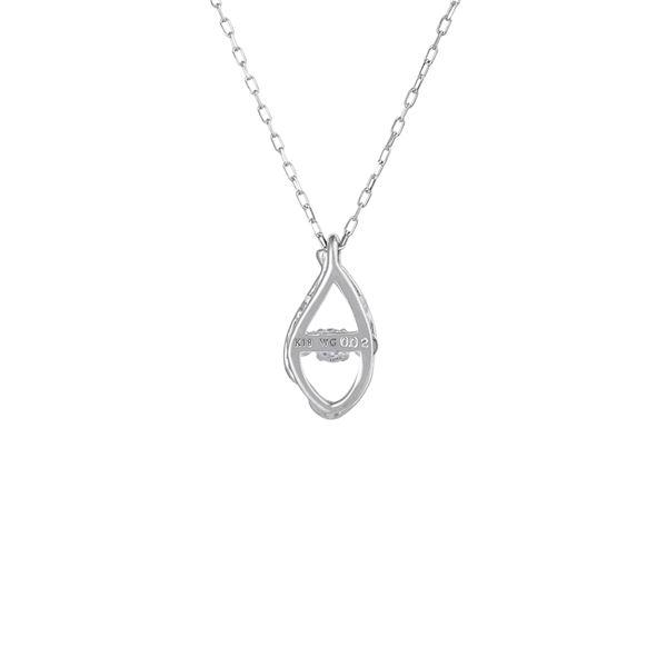ダンシングストーンペンダント/ネックレス〔K18WG・天然ダイヤモンド0.03ct〕FTW-2144_18WG 2144_18WG 天然ダイヤモンド0 FTW