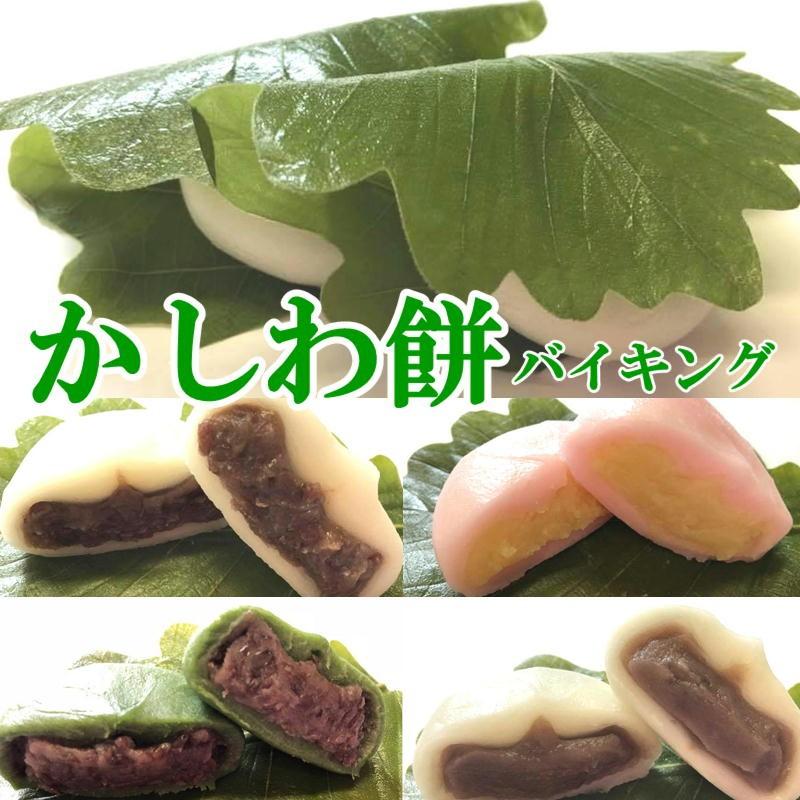 かしわ餅 日本全国 送料無料 冷凍 柏もち バイキング 30個 十勝産つぶあん 十勝産こしあん みそあん よもぎ 柏餅 個包装 802 もち わがしの店 四季 通販 Yahoo ショッピング