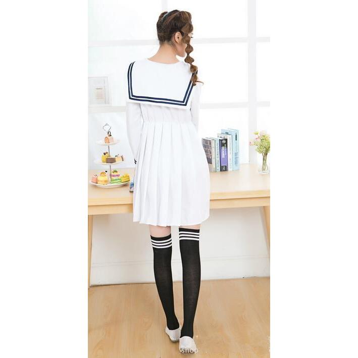 二枚送料無料 セーラーワンピース コスプレ衣装 日系 Jk学園制服 アニメcosplay レディース 紺 白 プリーツワンピース ロリータ 2410 人気ファッション店 通販 Yahoo ショッピング