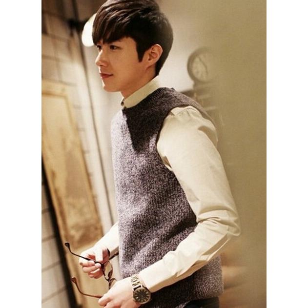 2枚送料無料 春秋新品 メンズニットベスト 丸首ベスト ニットセーター おしゃれ カジュアル セーターベスト シンプル カットソー 紳士 2色 911 人気ファッション店 通販 Yahoo ショッピング