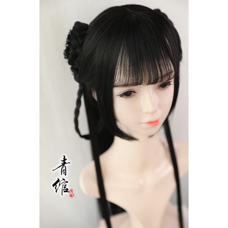 コスプレかつら 黒80ｃｍロング中華風ウイッグ 中国古代女性大人ヘアスタイル Cosplay舞台道具 可愛い中華ロリータウイッグ 二枚送料無料 1535 人気ファッション店 通販 Yahoo ショッピング