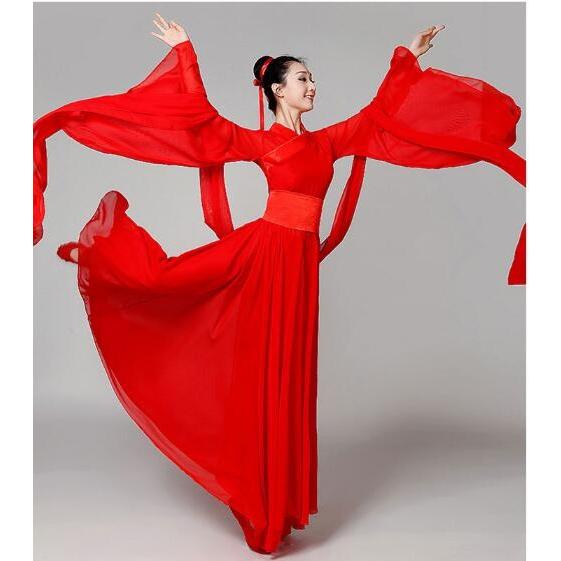 中国古典服レディース舞台ダンス衣装白 レッド 大人レディースダンス衣装 学園祭 パーティードレス 民族風ワンピース Den044 人気ファッション店 通販 Yahoo ショッピング