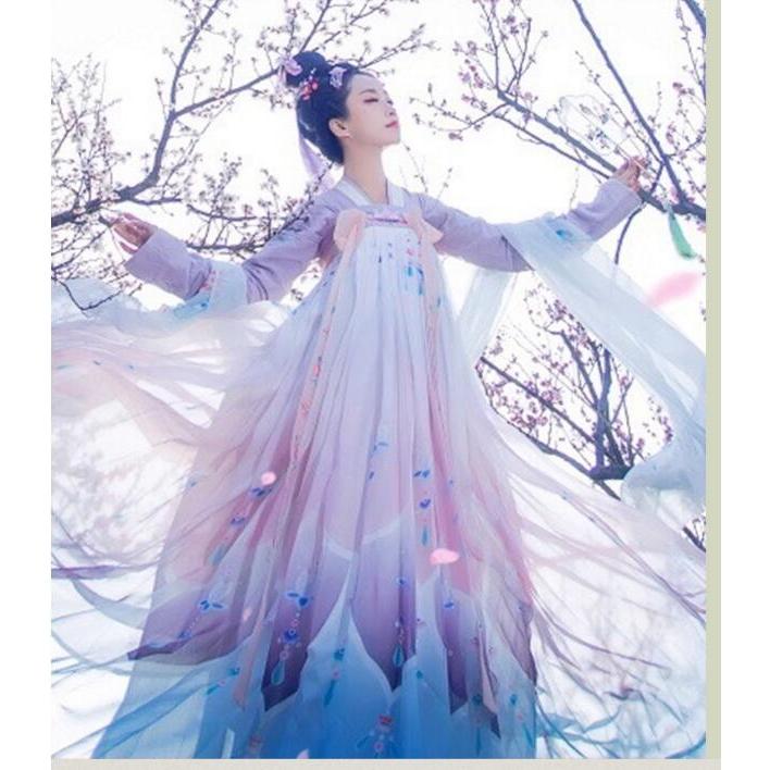 漢服 中国古風コスプレ衣装 中華服装 唐装漢服2枚送料無料 刺繍 パーティードレス クリスマス 仮装 学園祭 舞台演出ダンス衣装二枚送料無料 Den092 人気ファッション店 通販 Yahoo ショッピング