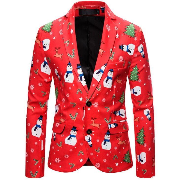 メンズスーツジャケット3ｄプリントサンタクロースクリスマス衣装テーラードジャケットパーディー演奏会司会者イベントベスト対応か文化祭二枚送料無料 Den1099 人気ファッション店 通販 Yahoo ショッピング