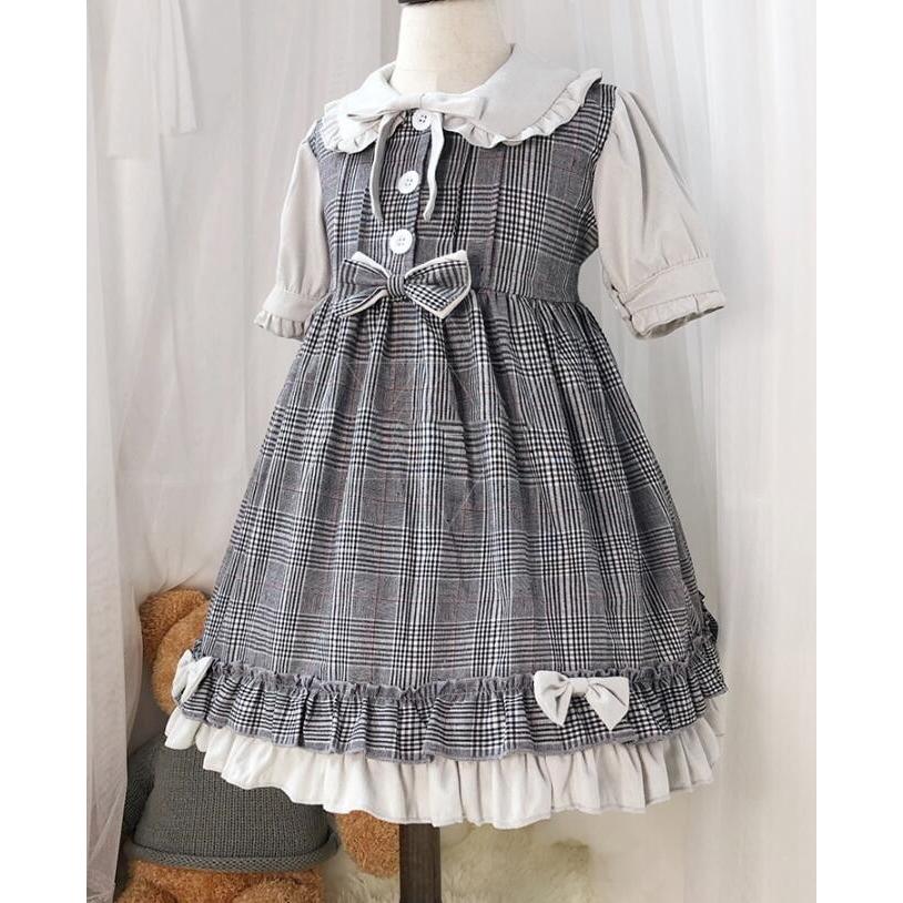 ロリータ 衣装 女の子 可愛いドレス スカラップドレス チェック柄 ゴスロリ Lolita 半袖ワンピース 普段着 文化祭 イベント衣装 発表会 髪飾り付二枚送料無料 Den1266 人気ファッション店 通販 Yahoo ショッピング