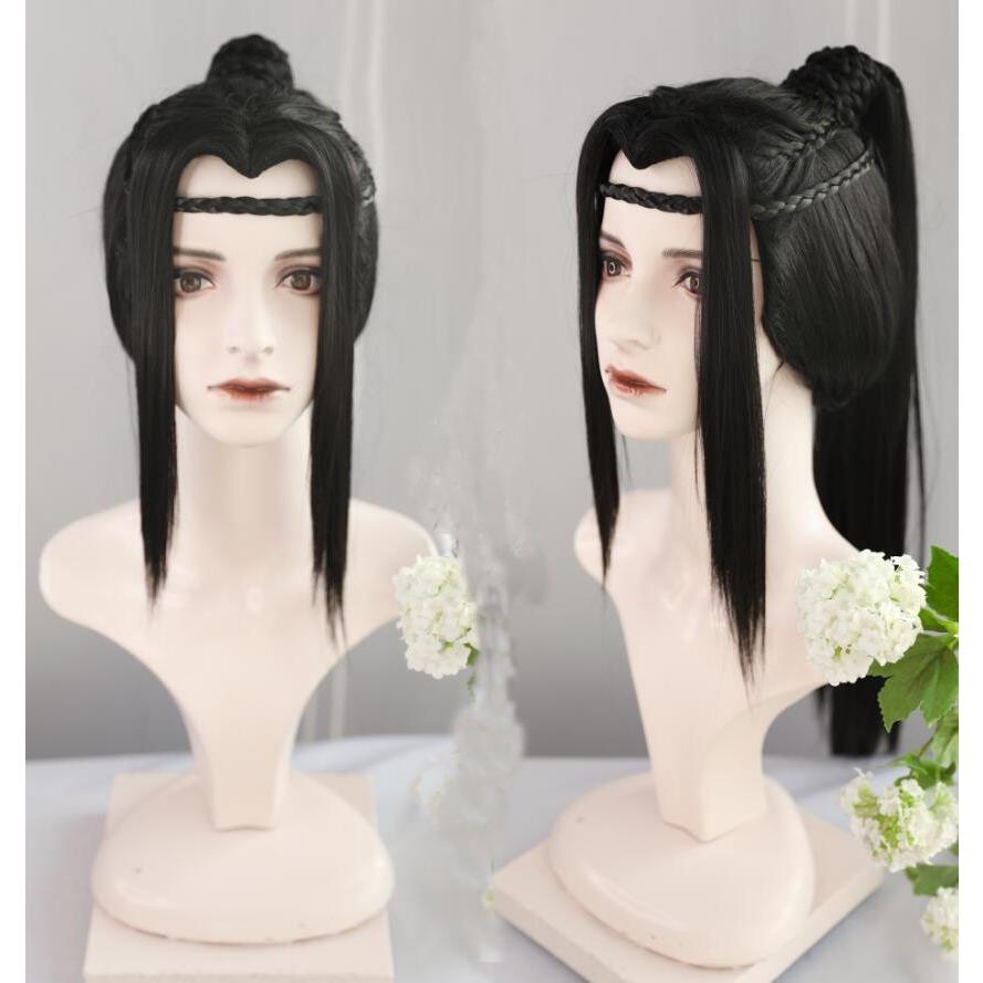 中華コスプレかつら メンズ男性用 華流コスチュームウイッグ ロング黒80ｃｍ 中国古代髪スタイル 髷 チャイナ風コスプレグッズかつら Den1532 人気ファッション店 通販 Yahoo ショッピング