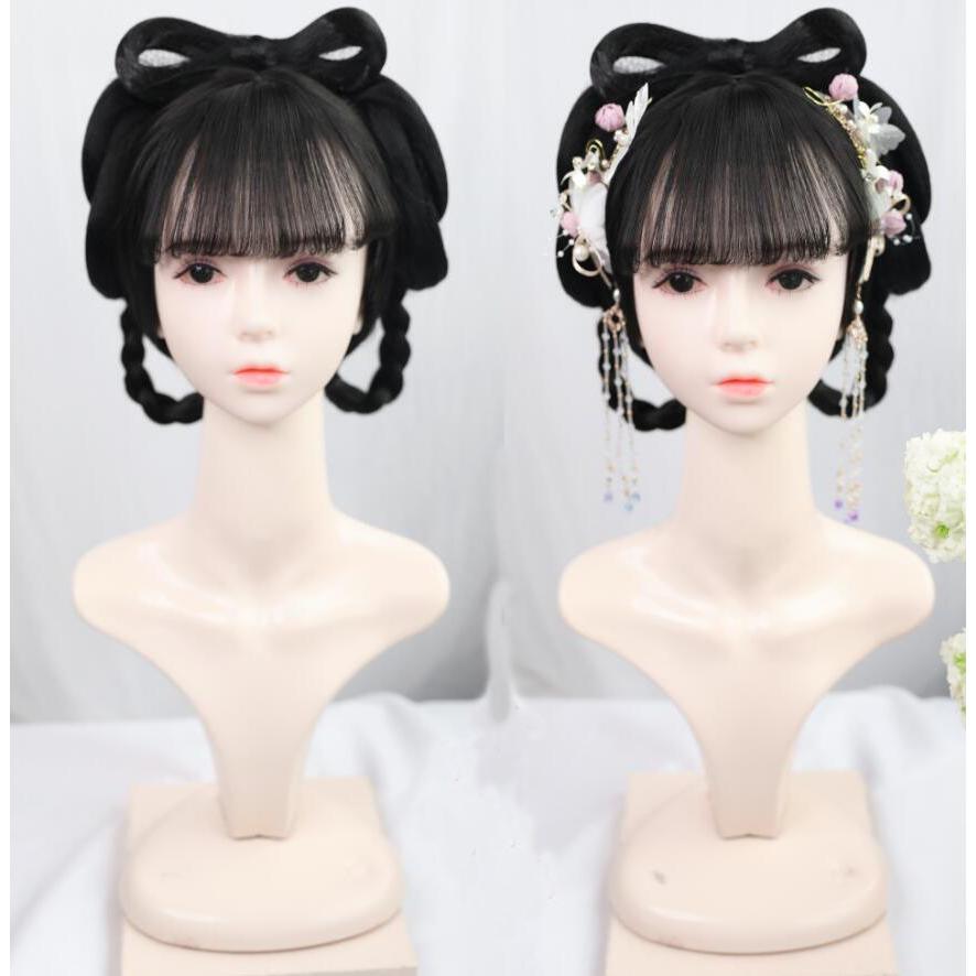 中華コスプレかつら 女性用 華流コスチュームウイッグ ロリータ可愛い中国古代髪スタイル チャイナ風コスプレグッズかつら 漢服唐装グッズ 二枚送料無料 Den1534 人気ファッション店 通販 Yahoo ショッピング