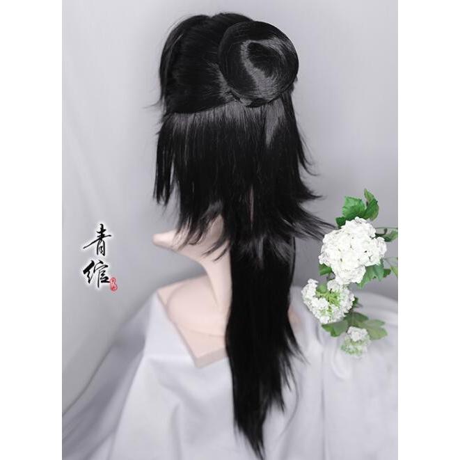 コスプレかつら メンズ男性中華風ウイッグ 中国古代ヘアスタイル 巻き髪 Cosplay舞台道具 漢服着物用格好良い中華コスプレ変身仮装道具 二枚送料無料 Den1554 人気ファッション店 通販 Yahoo ショッピング