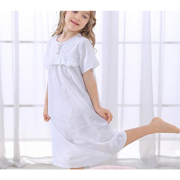 キッズパジャマ ワンピース コットンネグリジェ 人気パジャマワンピース 半袖パジャマ 夏 子供パジャマ 全品２枚送料無料森ガール刺繍 Den693 人気ファッション店 通販 Yahoo ショッピング