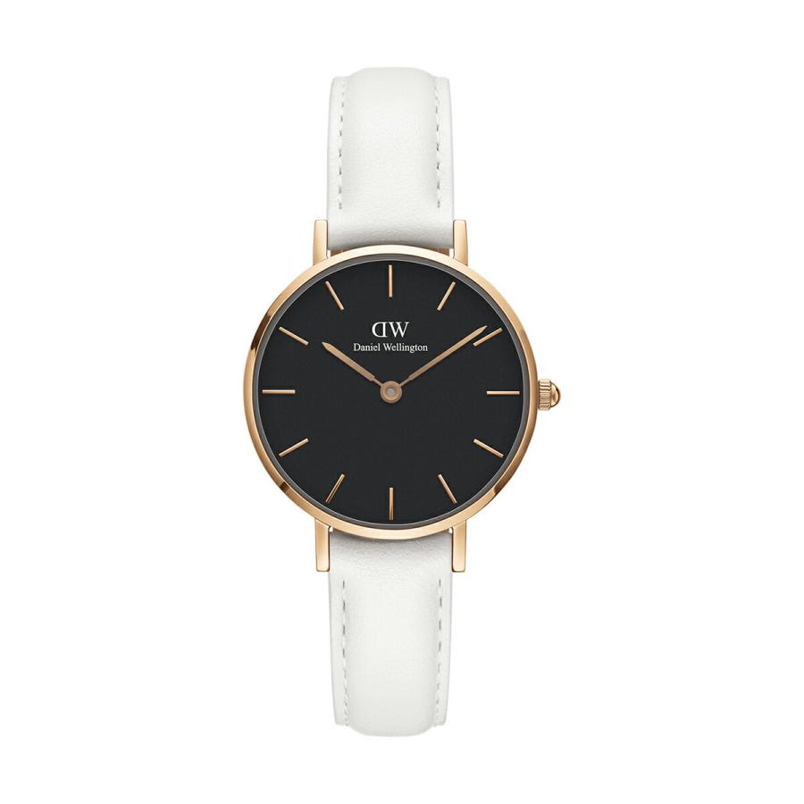 ダニエルウェリントン レディース 腕時計 Petite Black Bondi 28mm 革 ベルト クラシック ぺティート ボンダイ Dw ホワイト ブラック Daniel Wellington直営公式店 通販 Paypayモール