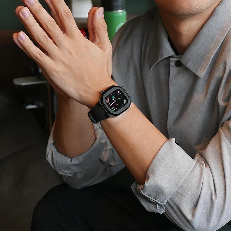 ダニエル・ウェリントン Apple Watchケース シルバー 44mm 新品-