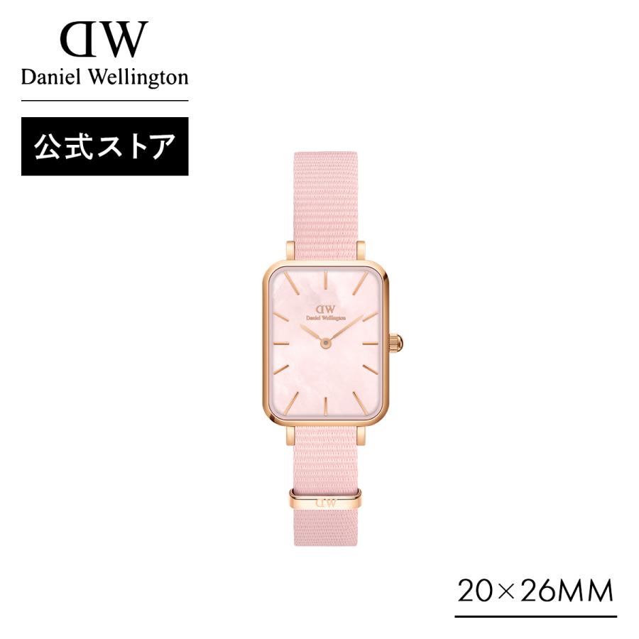 割引きの 公式ショップ 送料無料 レディース腕時計 ダニエルウェリントン Dw 腕時計 レディース スクエア Quadro x26 Coral 時計 ウオッチ スクエア 女性 おしゃれ プレゼント Daniel Wellington 店 通販 在庫有 短納期