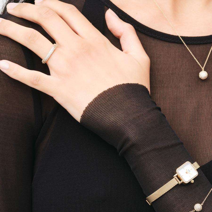 ＼MAX50%OFFセール／ ダニエルウェリントン リング 指輪 Pave Ring 5.0mm レディース 金 銀 ゴールド シルバー 人気 プレゼント ギフト 母の日の画像