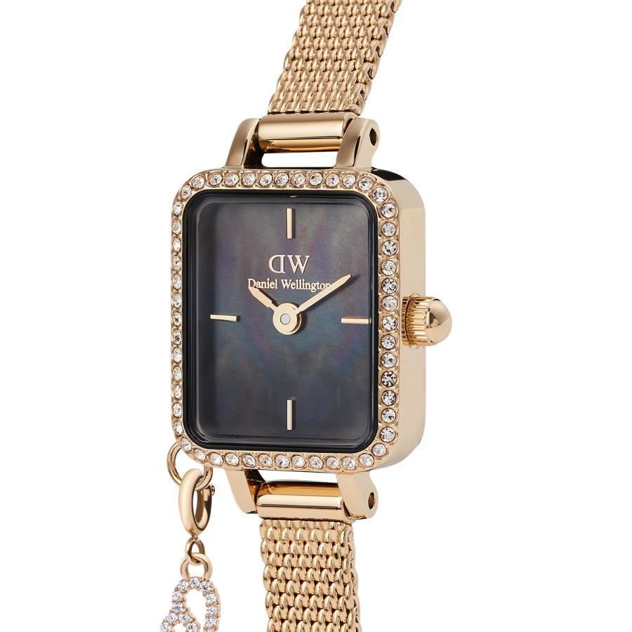 ダニエルウェリントン QUADRO MINI ゴールド　新品 Quadro mini-onyx square dial watch for women | DW