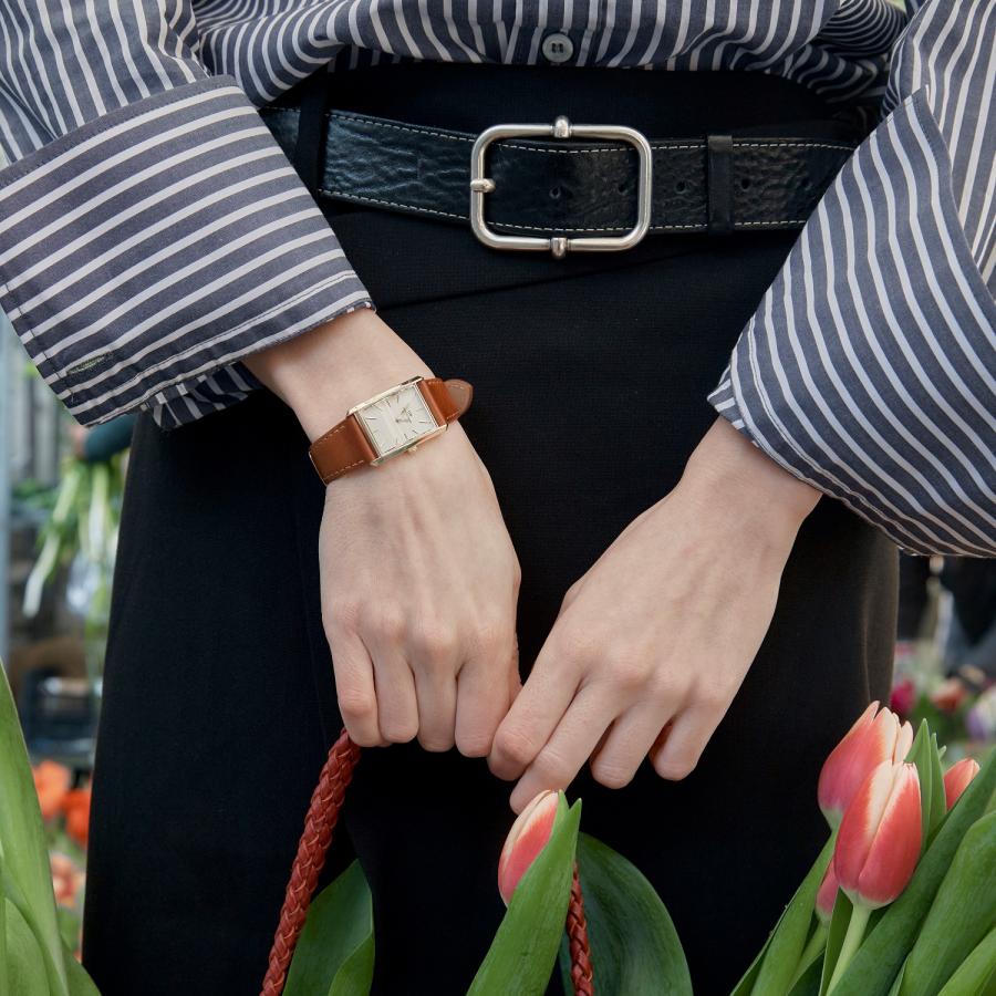 ギフトセット 腕時計 レディース ダニエルウェリントン DW Bound 32x22 Durham G White + Classic Bracelet RG Small 時計 ブランド 母の日の画像