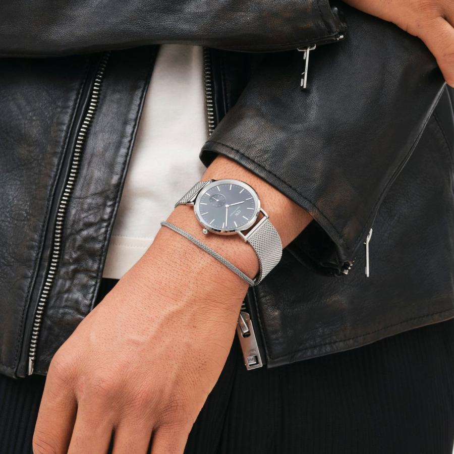 ギフトセット 腕時計 メンズ ダニエルウェリントン DW Classic Multi-Eye 40 Anthracite-Grey + Classic Bracelet Anthracite Grey Large 時計 ブランド 母の日の画像