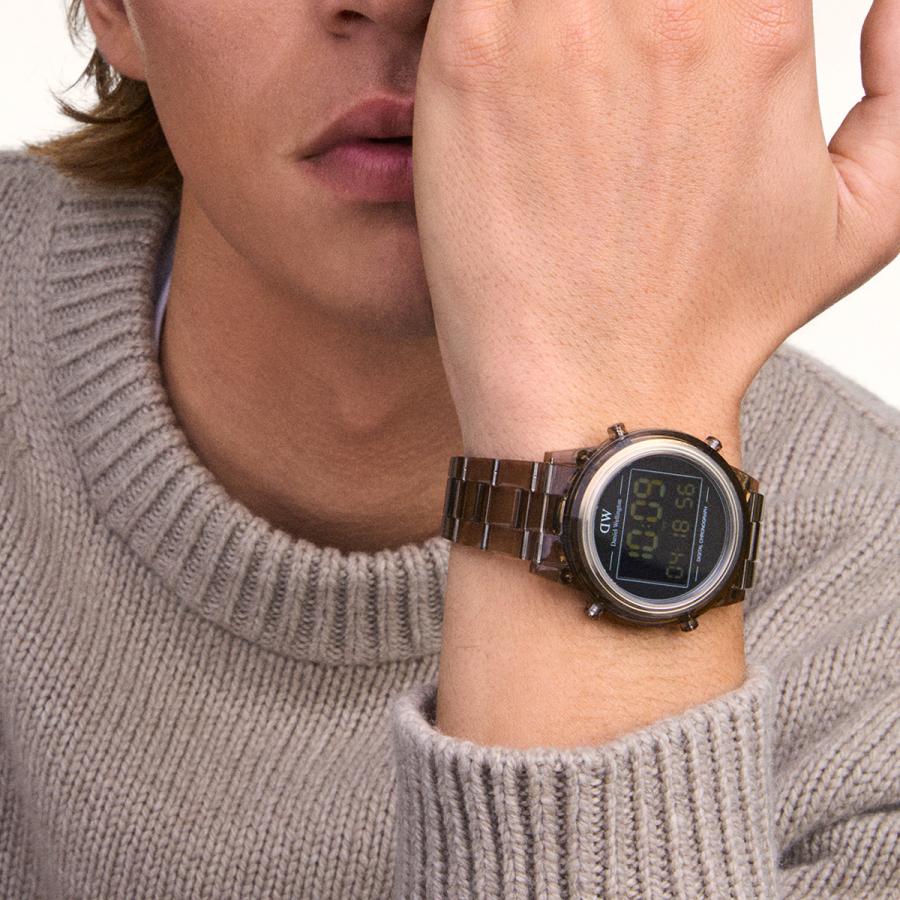 ギフトセット 腕時計 メンズ レディース ダニエルウェリントンDW Digital 36 Light Grey + Digital 42 Dark Grey 時計 ブランド 20代 30代 母の日の画像