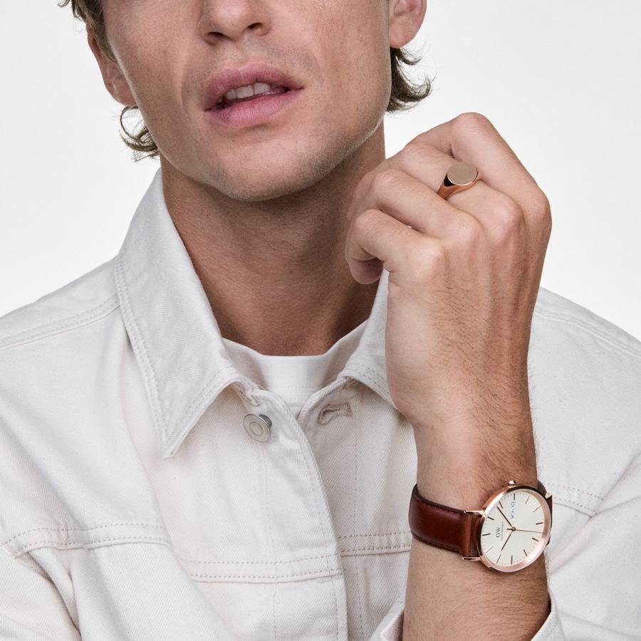 Daniel Wellington ダニエルウェリントン DW 腕時計 Classic Day Display シルバー ローズゴールド 母の日の画像