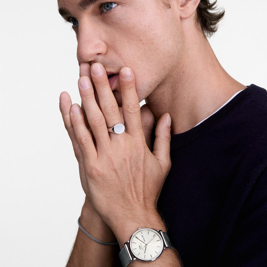 Daniel Wellington ダニエルウェリントン DW 腕時計 Classic Day Display シルバー ローズゴールド 母の日の画像
