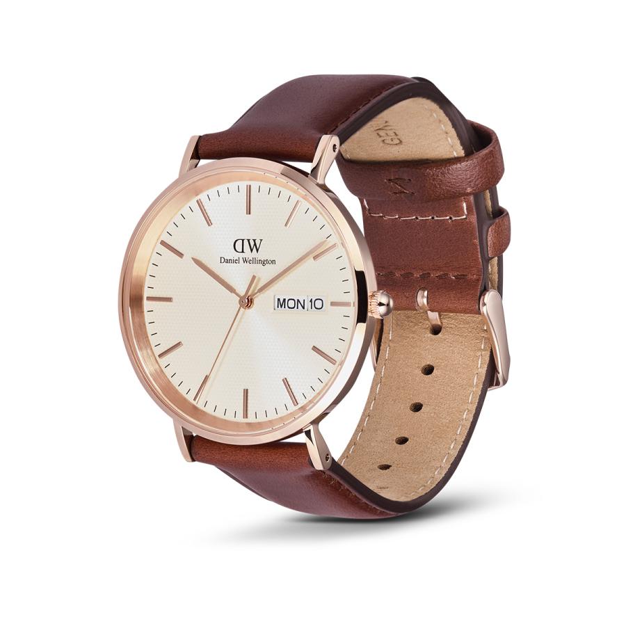 Daniel Wellington ダニエルウェリントン DW 腕時計 Classic Day Display シルバー ローズゴールド 母の日の画像