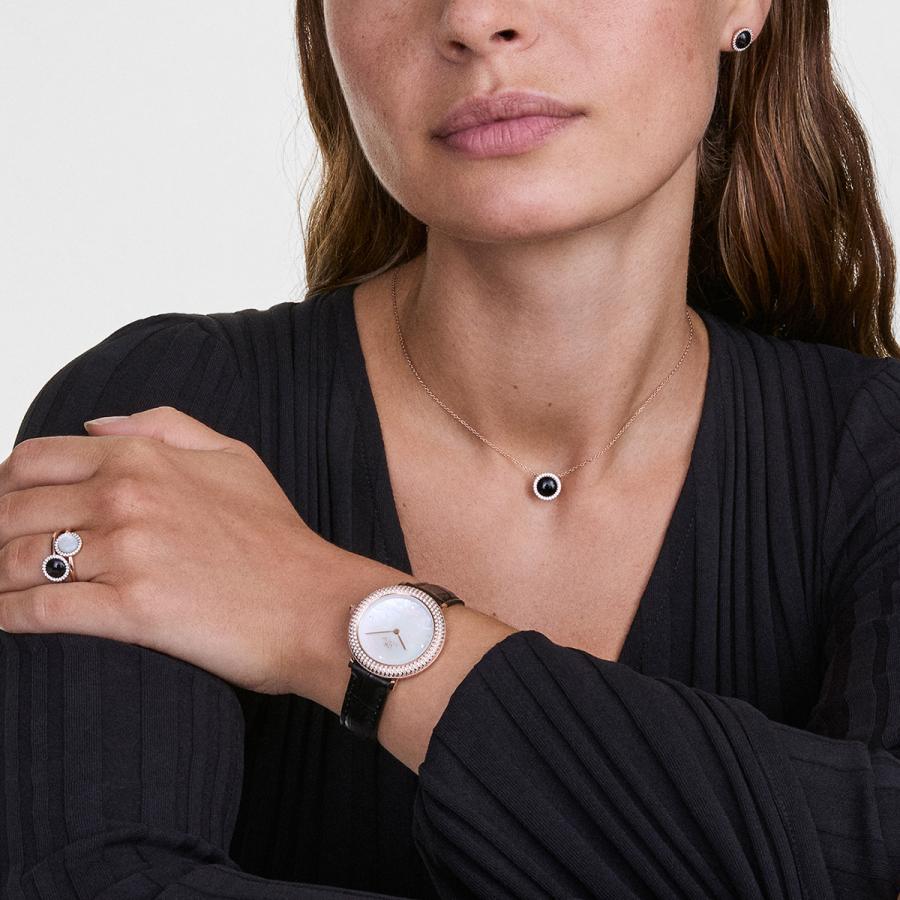 Daniel Wellington ダニエルウェリントン DW 腕時計 Crystalline Bezel シルバー ローズゴールド 母の日の画像