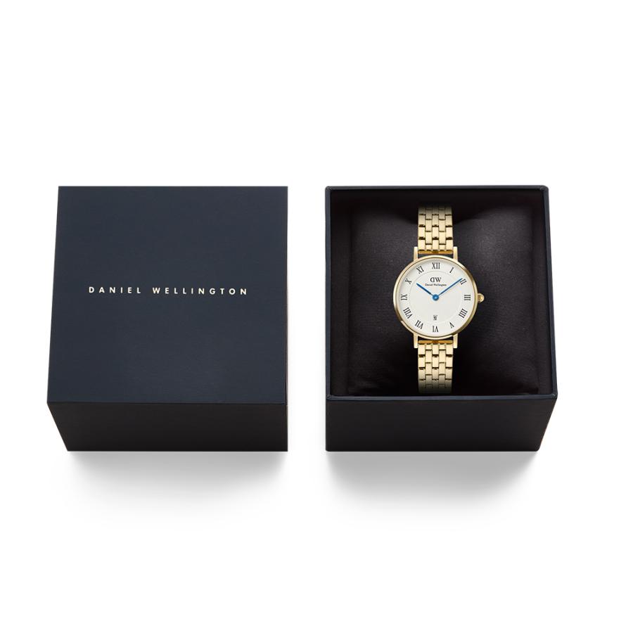 腕時計 レディース ダニエルウェリントン PETITE ROMAN NUMERALS DATE ゴールド シルバー DW 時計 ブランド 母の日の画像