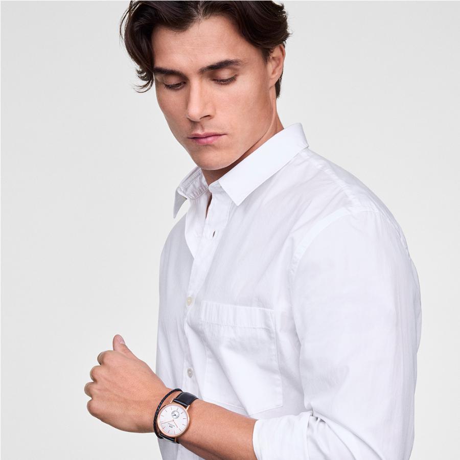ブレスレット メンズ ダニエルウェリントン DW Braided Leather Bracelet アクセサリー ブランド メンズ 20代 母の日の画像