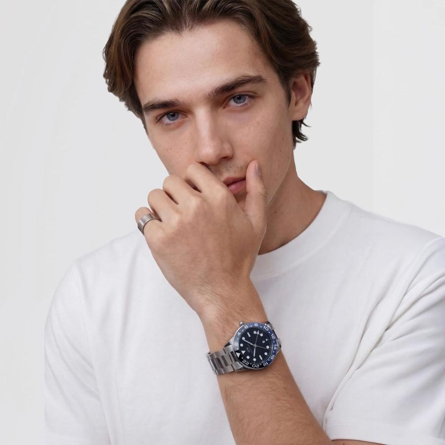 ＼MAX50%OFFセール／ ダニエルウェリントン 腕時計 メンズ Iconic GMT Link 時計 ブランド DW 20代 30代 40代 おしゃれ 大人 上品 母の日の画像