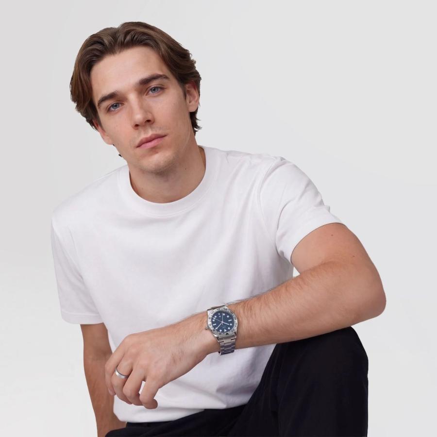 ＼MAX50%OFFセール／ ダニエルウェリントン 腕時計 メンズ Iconic GMT Link 時計 ブランド DW 20代 30代 40代 おしゃれ 大人 上品 母の日の画像