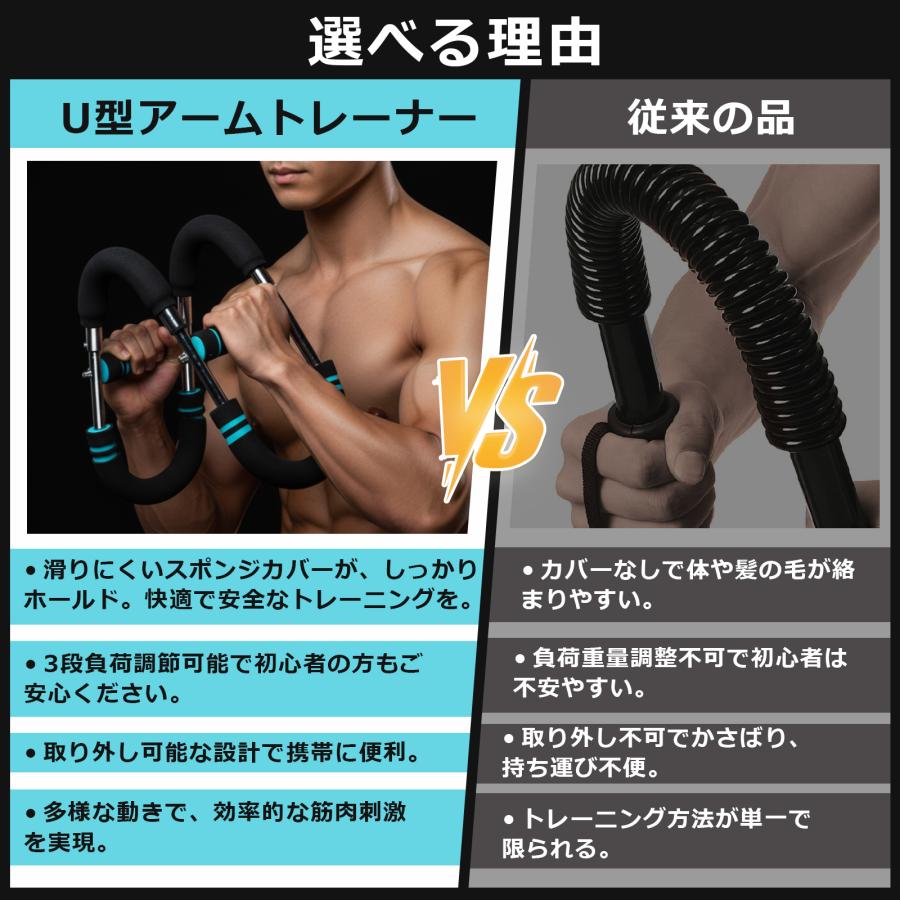 筋トレ アームバー 腕力トレーナー 多機能 筋トレ器具 胸筋 