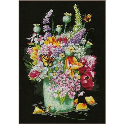 クロスステッチ 完成品 花瓶の花 ラナーテ 【公式通販】