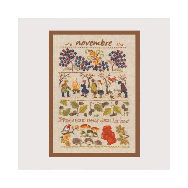 Le Bonheur des Dames クロスステッチ刺繍キット 輸入 【 11月  