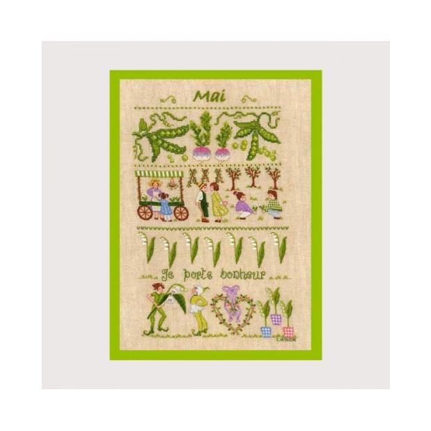 Le Bonheur des Dames クロスステッチ刺繍キット 輸入 【 4月  
