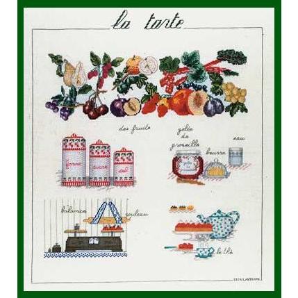 クロスステッチ刺繍キット ボヌールデダーメ  タルト 中級者から上級者向き   Le Bonheur des Dames