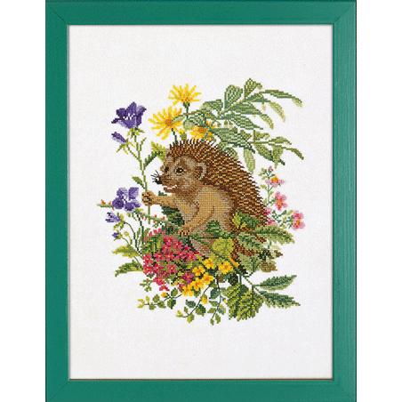 花とハリネズミ 12 9 Danish Embroidery 通販 Yahoo ショッピング