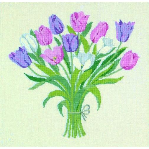フレメ クロスステッチ 刺繍キット チューリップのブーケ 花と樹木 デンマーク 輸入ししゅうキット 30 6190 Danish Embroidery 通販 Yahoo ショッピング