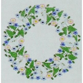 フレメ クロスステッチ 刺繍キット わすれな草のリース 花と樹木 デンマーク 輸入ししゅうキット 30 6251 Danish Embroidery 通販 Yahoo ショッピング