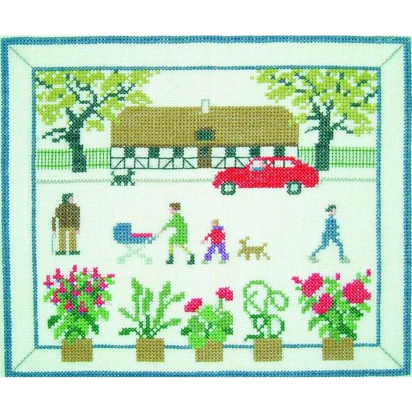 フレメ クロスステッチ 刺繍キット 【秋の景色】デンマークの暮らし