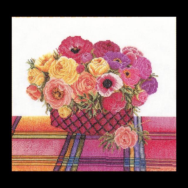 テア　グーベルヌール　刺繍キット（アイーダ） 【Ranonculus 】中級者ー上級者向き ☆お取り寄せキット（納期は30-90日程度）