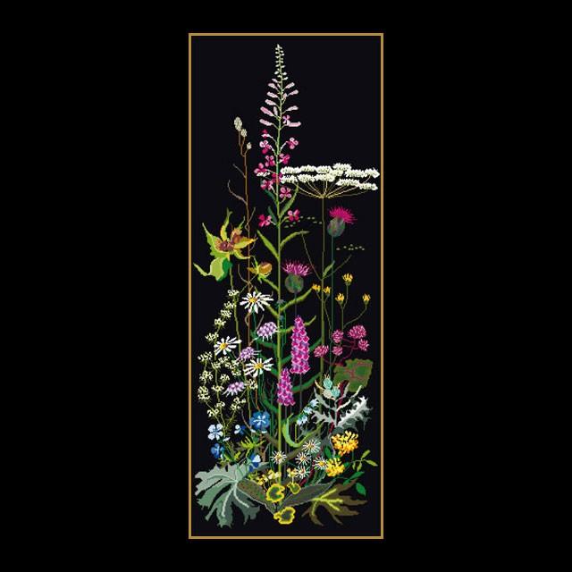 テア グーベルヌール 刺繍キット（アイーダ） 【Wild Flowers】中級者ー上級者向き ☆お取り寄せキット（納期は30-90日程度）