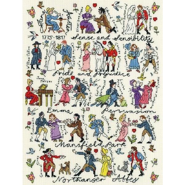 Jane Austen 刺繍道具、材料-刺繍作成キット