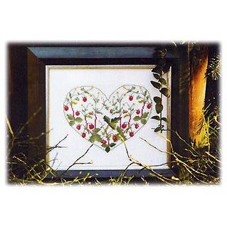 ハートのリース（ベリー） : Danish Embroidery - 通販 - Yahoo