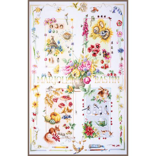 FOUR SEASONS 刺繍道具、材料-手芸、ハンドクラフト-刺繍作成キット