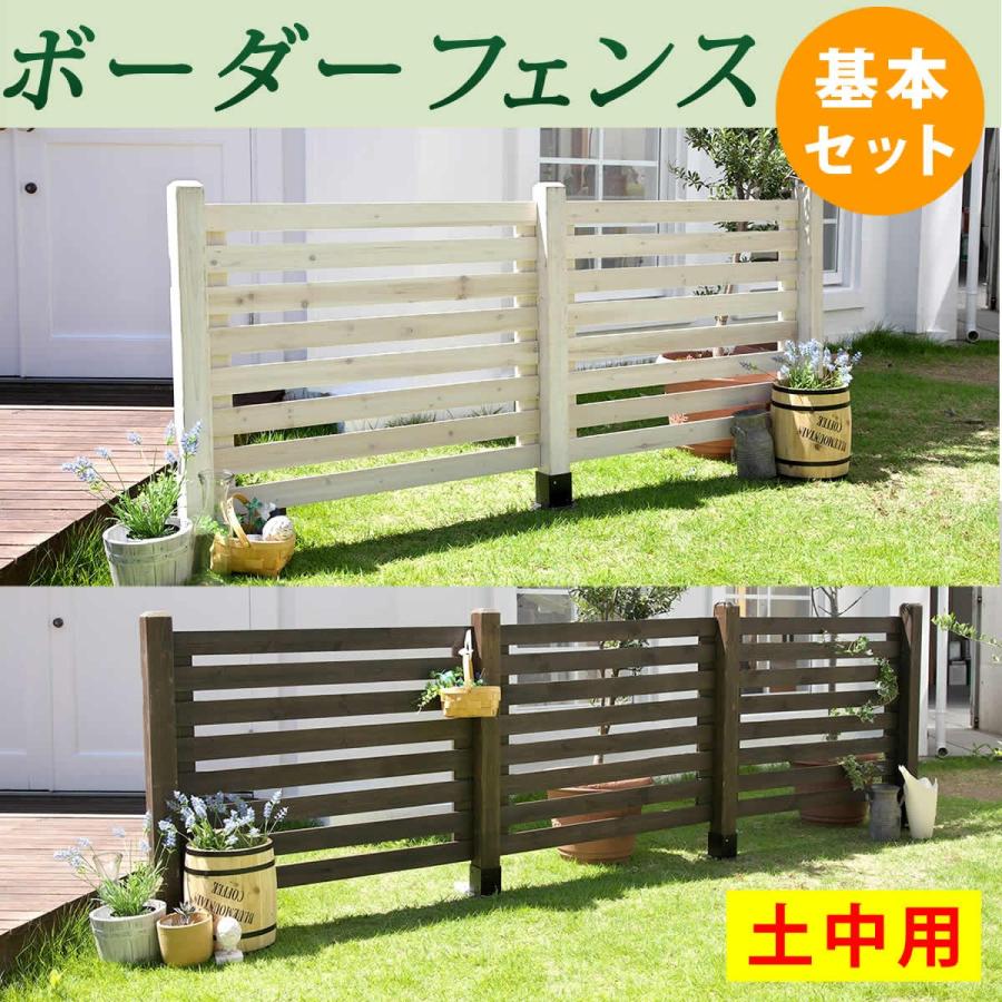 ボーダーフェンス スプレッド 基本セット 土中用 SFBF1000F-UB