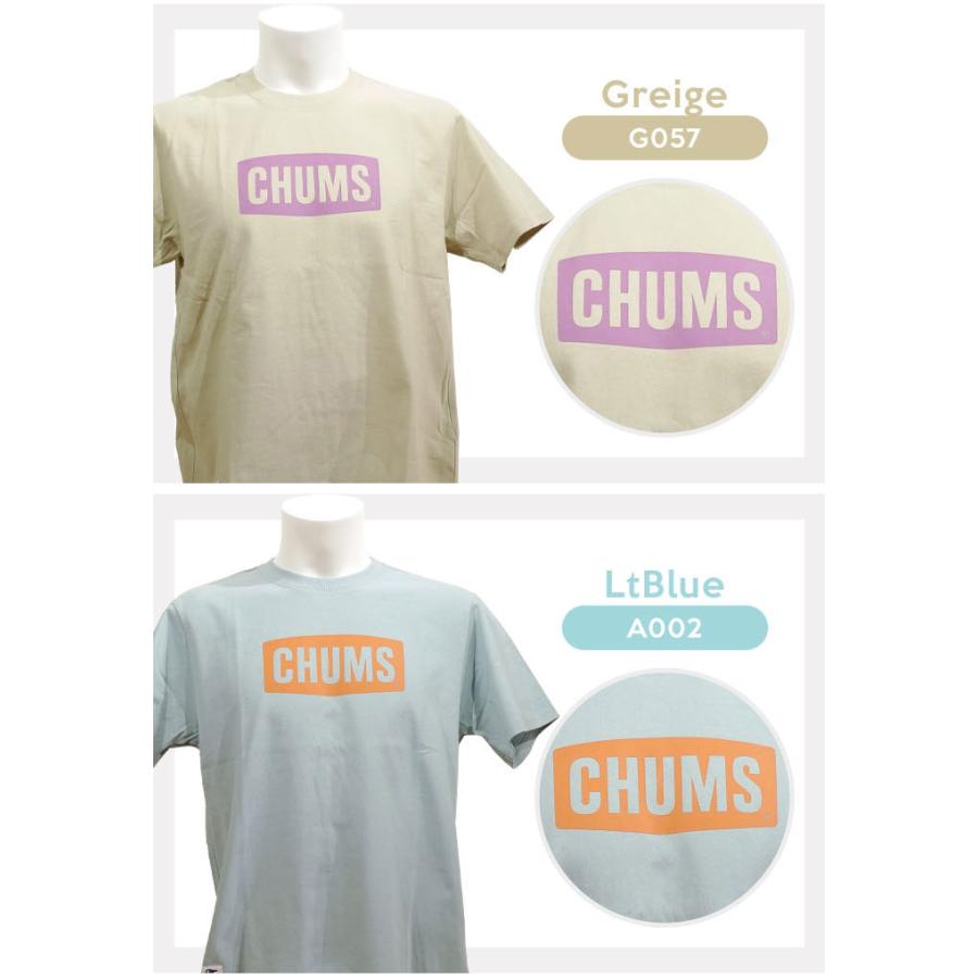 CHUMS チャムス LOGO 半袖 Ｔシャツ メンズ トップス ブランド ロゴ プリント アウトドア 春夏新作 CH01-2277｜dankuranosuke｜04